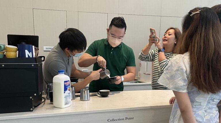 Latte Art and espresso corporate workshop